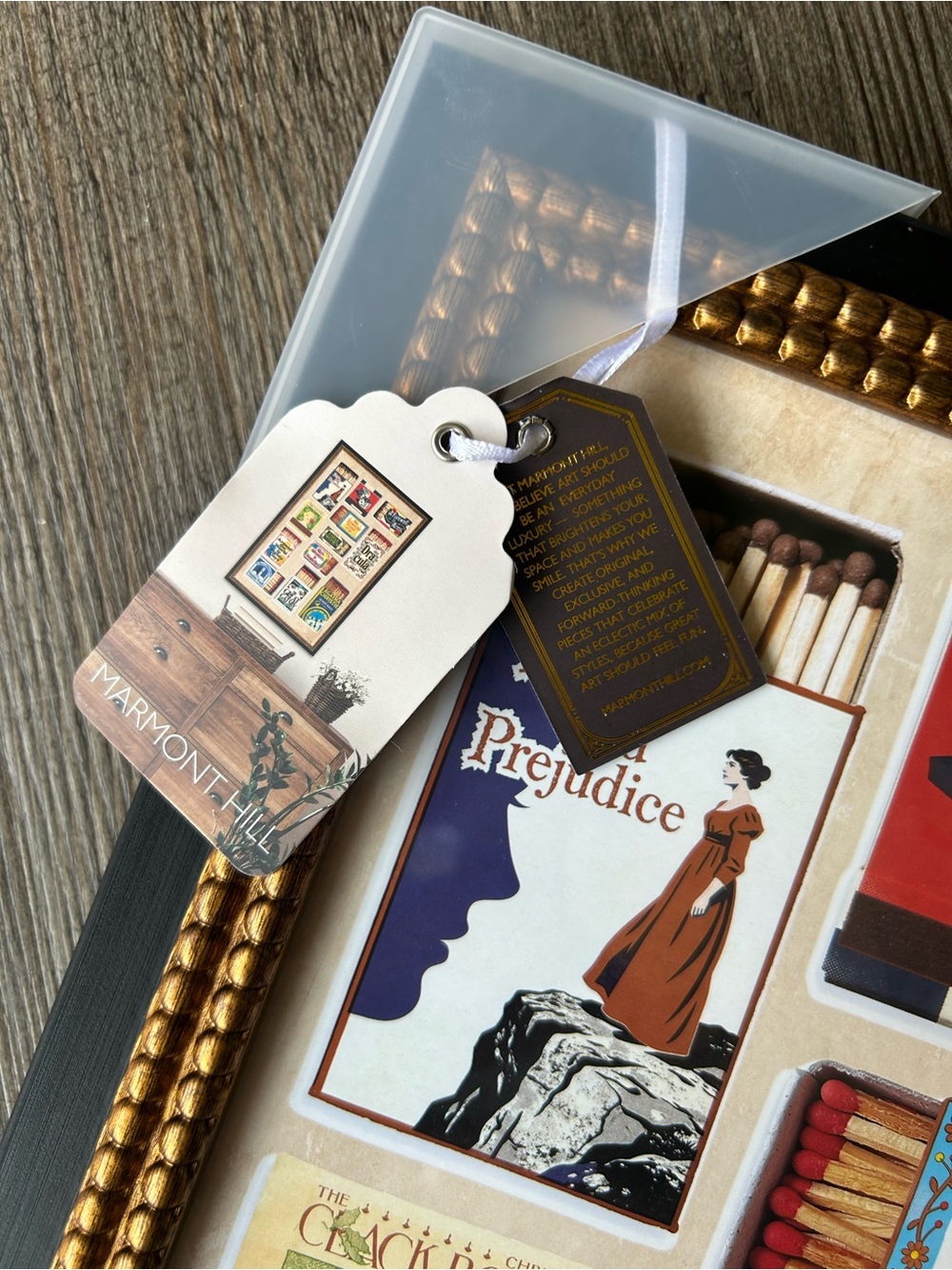 Marmont Hill Framed Vintage Matchbook Art Collage Print Home Wall Art 18”X12” - Picture 2 of 3